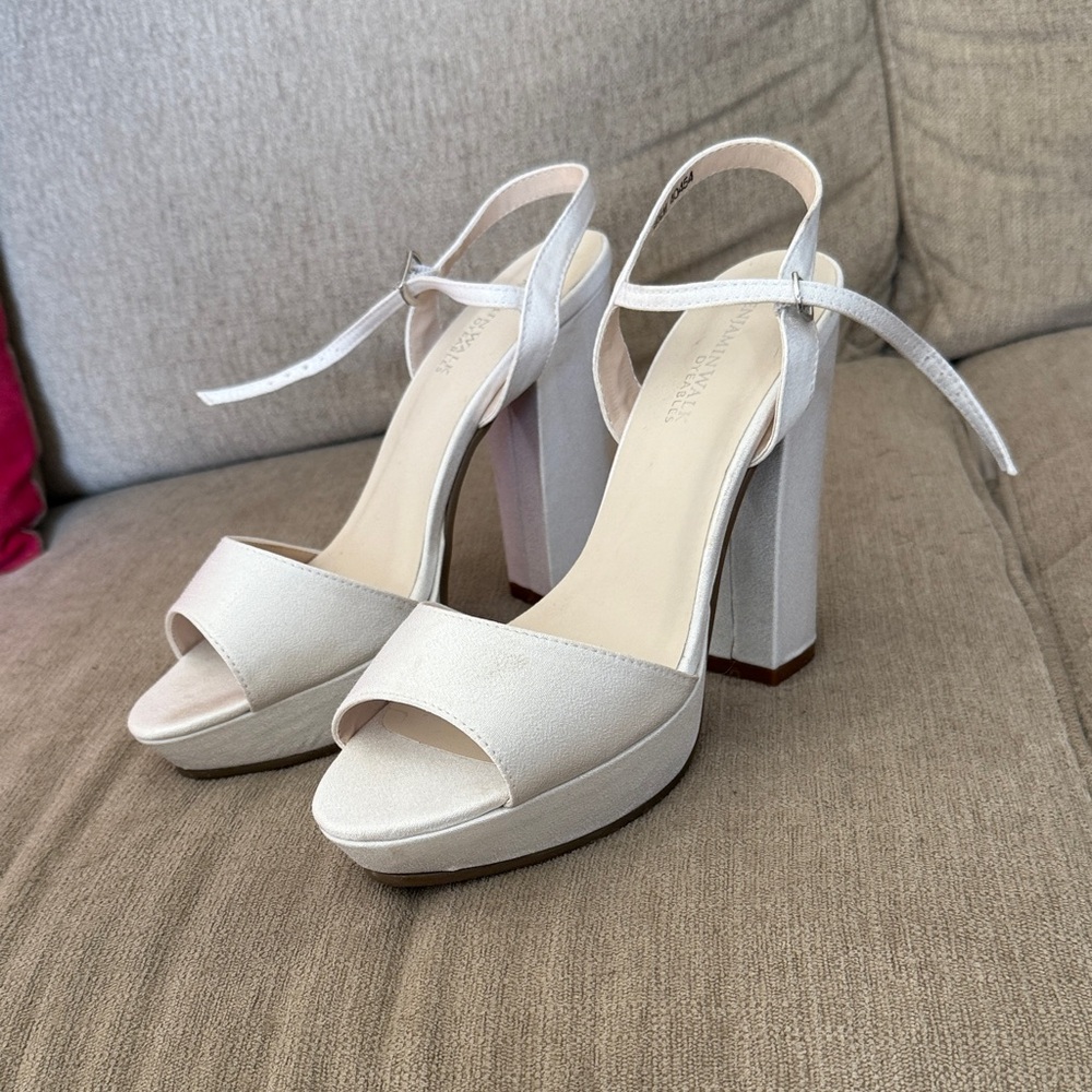 Elegant White Platform Heels